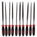 Beadsmith 10-pc Ergonomic Handle Needle File 2-Cut Set