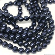 10mm Swarovski 5810 Crystal Pearls - Night Blue - Pack of 10