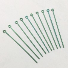 Niobium Anodized Eyepins 45mm (1.75") - Pack of 10 - Green