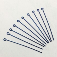 Niobium Anodized Eyepins 45mm (1.75") - Pack of 10 - Navy