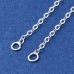 17.6in (44.6cm) 1.5mm Quality Silver Plated Lead Free Brass Linked Cable Chain Necklace w-Extender Chain + Stainless Steel Lobster Clasp - Each 17.6in (44.6cm) 1.5mm Quality Silver Plated Lead Free Brass Linked Cable Chain Necklace w-Extender Chain + Stainless Steel Lobster Clasp - Each