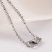 1.5mm 70cm 316 Stainless Steel Cable Necklace Chain with Clasp