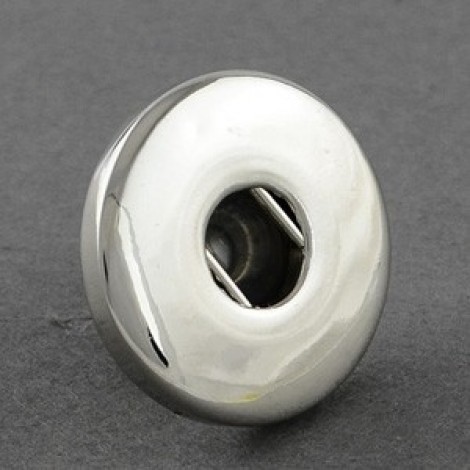 19mm Silver Noosa Style Snap Lapel Pin Base & Clutch