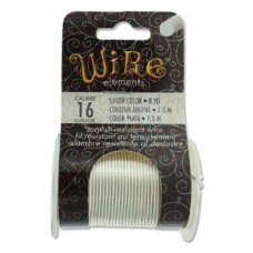 16ga Silver Plated Beadsmith Tarnish Resistant Wire
