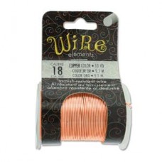 18ga Beadsmith Tarnish Resistant Copper Plated Wire