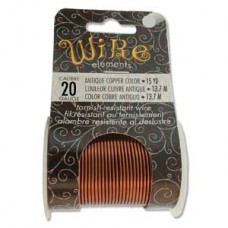 20ga Beadsmith Tarnish Resistant Antique Copper Craft Wire