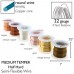 Beadsmith Tarnish Resistant Craft Wire - 6pk Assorted Gauge - Gold