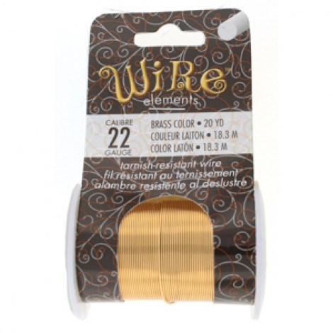22ga Beadsmith Tarnish Resistant Brass Wire