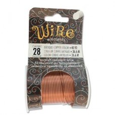 28ga Beadsmith Tarnish Resistant Wire - Antique Copper