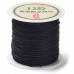 0.8mm 12-Ply Black Round Nylon Thread - 27yd (25m) Roll
