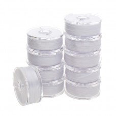 Beadsmith Nyline Flat Nylon Thread - White - Size B .20mm - 75yd