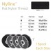 Beadsmith Nyline Flat Nylon Thread - Black Size Assortment - 00, 0, B + D Beadsmith Nyline Flat Nylon Thread - Black Size Assortment - 00, 0, B + D