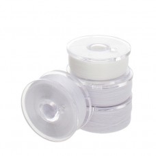 Beadsmith Nyline Flat Nylon Thread - White Size Assortment - 00, 0, B + D