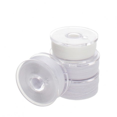 Beadsmith Nyline Flat Nylon Thread - White Size Assortment - 00, 0, B + D Beadsmith Nyline Flat Nylon Thread - White Size Assortment - 00, 0, B + D