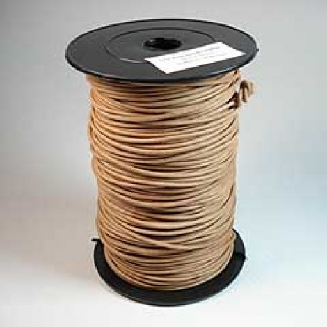 1.9mm Natural Greek Round Leather Cord - 2 metres