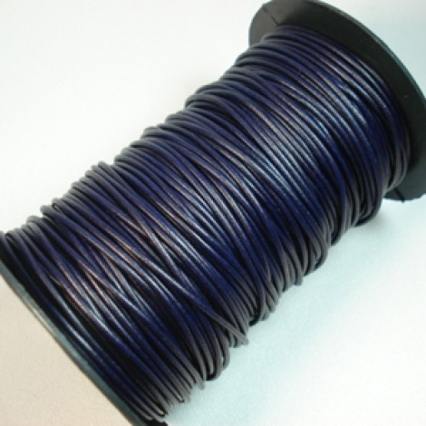 1.9mm Dark Blue Greek Leather Cord