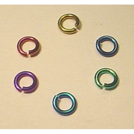 4mm Anodized Niobium Jumprings - Purple or Pink only