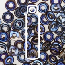 3.8x1mm Czech O Beads - Crystal Azuro - 8.1gm