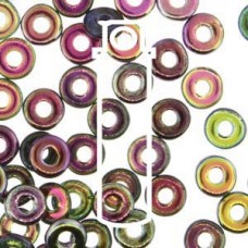 3.8x1mm Czech O Beads - Magic Purple - 8.1gm