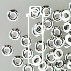 3.8x1mm Czech O Beads - Jet Labrador Full - 8.1gm