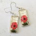 Silver Plated Earrings to fit 10x25mm Rectangle Cabochon
