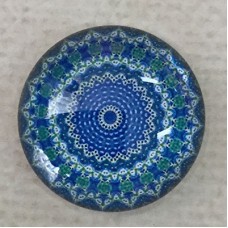 20mm Art Glass Cabochons - Blues Mix 10 - Each