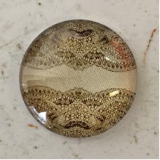 25mm Art Glass Backed Cabochons - Linen & Lace 6 - Each