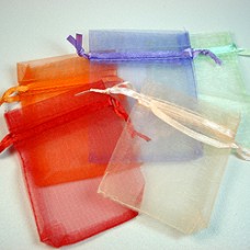 7x9cm Small Mixed Organza Pouches - Pack of 10