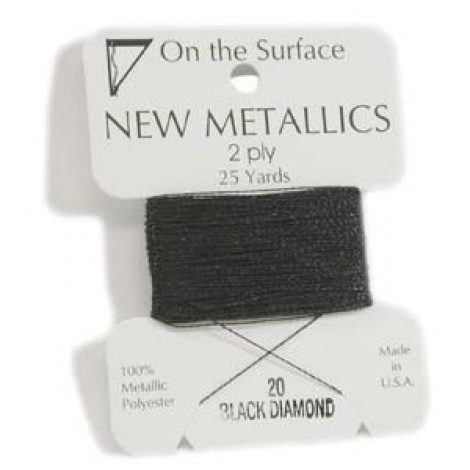 On the Surface Metallic Thread - Black Diamond - 25yd