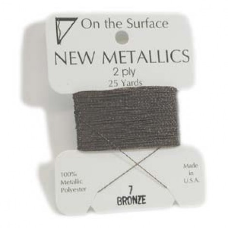 On the Surface Metallic Thread - Bronze - 25yd