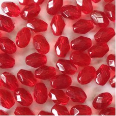 8x6mm Siam Fire Polished Ovals - Pack of 20