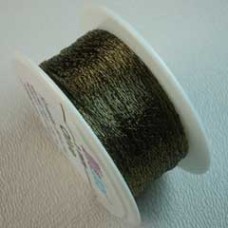 1mm Metallic WireLace Ribbon - Olive - Per metre