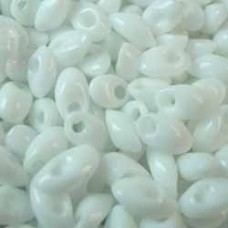 Miyuki Long Magatama Drops - Opaque White - 12.5gm