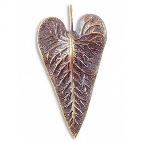 50x25mm Vintaj Natural Brass Wildwood Leaf Drop - Each 50x25mm Vintaj Natural Brass Wildwood Leaf Drop - Each