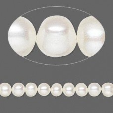 5-5.5mm White Lotus Cultured Pearls - Strand