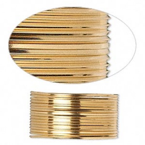 22ga 12K Gold Filled Dead Soft Square Wire - 5ft (1.52m)