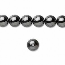 8mm Hemalyke Non-Magnetic Round Beads - Per Strand