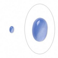 6x4mm Blue Agate Oval Cabochons
