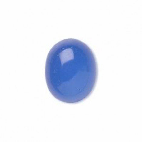 10x8mm Oval Blue Agate Cabochons