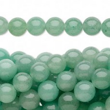 8mm Round Green Aventurine Beads - Strand