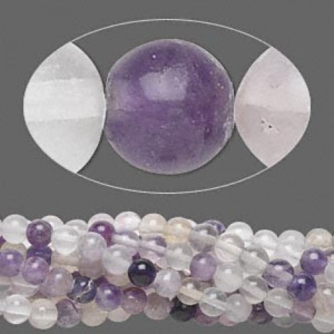6mm Rainbow Fluorite Round Beads - Strand 6mm Rainbow Fluorite Round Beads - Strand