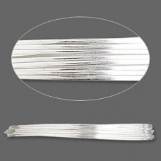 20ga (0.8mm) Sterling Silver Half Hard Half Round Wire - 5ft (1.52m)