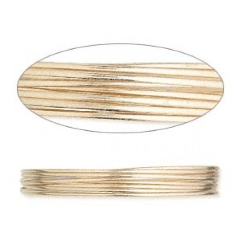 22ga 12K Half Hard Gold Filled Round Wire - 5ft (1.52m)