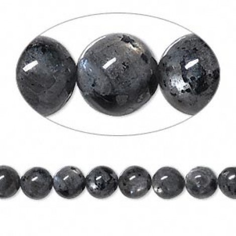 6mm Blue Labradorite Round Beads - Strand