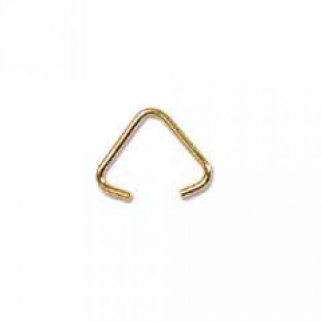 6x7.5mm Small Gold Plated Triangle Bail - Pack of 24