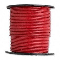 1mm Indian Leather Cord - Red - 22.86m (25yd) Roll