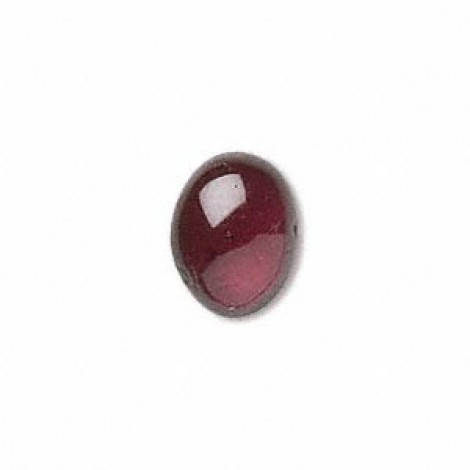 8x6mm Oval Garnet Cabochons - per pair