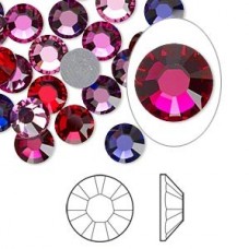 7mm (SS34) Swarovski Hotfix Crystals - Passion Mix - Pack of 24