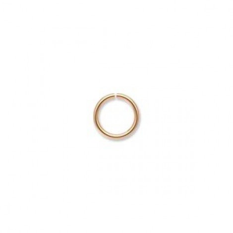 9mm OD 18ga Gold Plated Round Jumprings