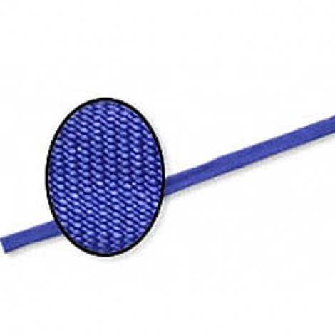 4mm Flat Soft Silk Ribbon Cord - Electra Blue - 15ft